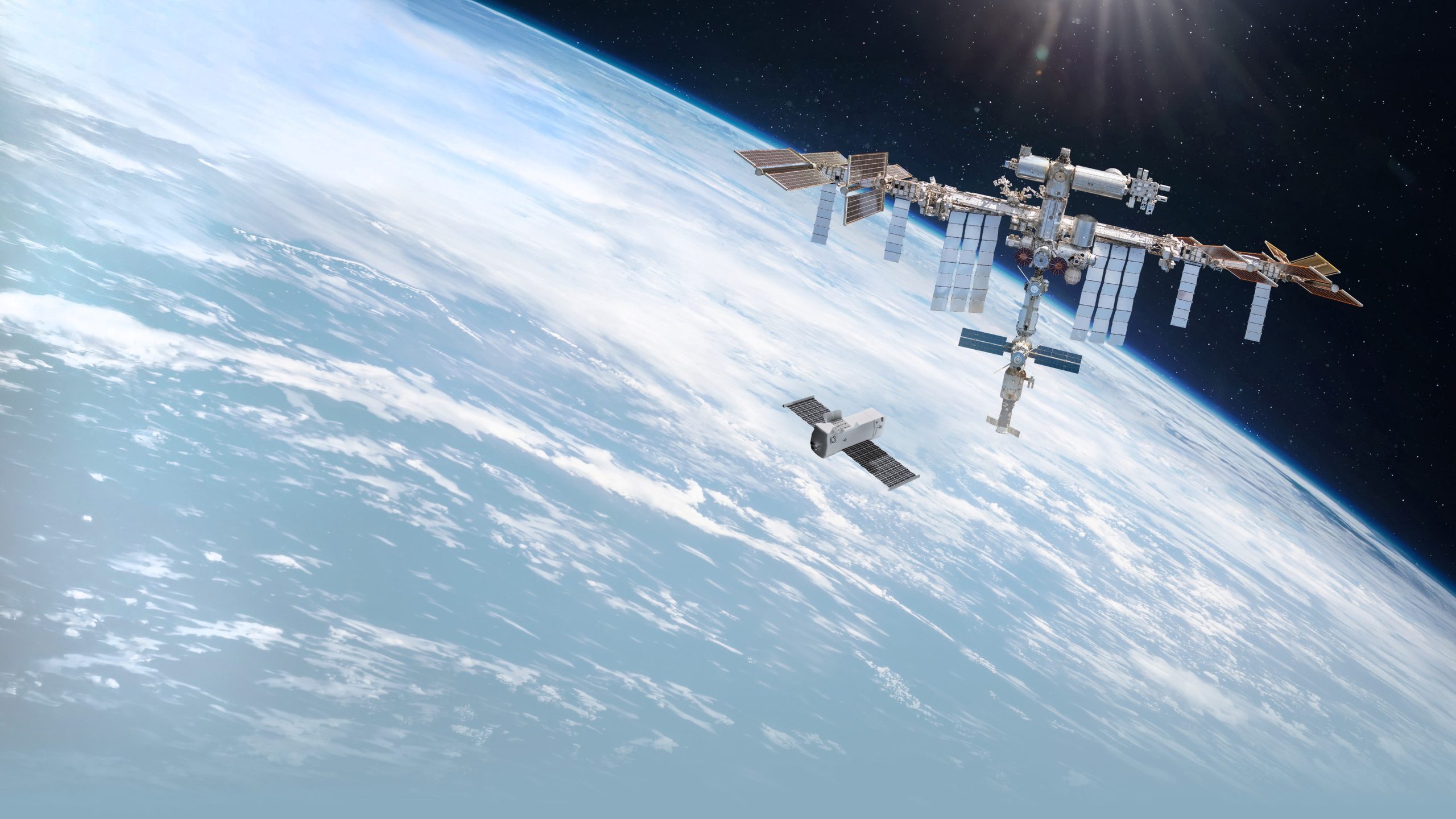Earth from low orbit with the International Space Station